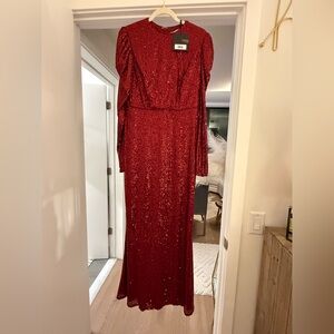 Mac Duggal Ienna Red Sequin Dress